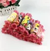 タオル20 pcs漫画パターン20x20cmウェディングギフト綿菓子形状のベビータオル授乳ワシクロハンカチ