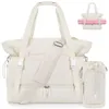 Duffel Lu Bags Yoga Mat väska med vattenflaskväska Veckor Overnatt Väska med skofack Våt fickan Travelväskor