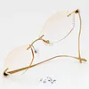 Sunglasses Frames Titanium Women Glasses Frame Progressive Color Lens Trimmed Opticos Gafas Diamond Eyeglasses Rimmed Eyewear