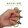 Four Finger Self-defense Buckle Tiger Hand Brace Fist Zinc Alloy Material Sturdy and Wear-resistant Bullet Head KHTC