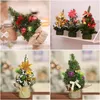 Christmas Decorations Mini Small Christmas Tree New Year Table Decorations For Home Xmas Trees Desktop 20Cm Drop Delivery Home Garden Dhbmr