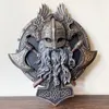 Vintage Plaques Wall Decorative Classical Viking Crazy Warrior Double Axe Resin Ornament figurines for interior Home Decoration 240202