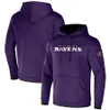 Baltimore''ravens''men Black Sideeline Club 공연 풀-Zip 까마귀