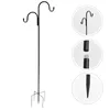 Hooks Hook Garden Shepherd Hanger Bird Pole Flag Lantern Feeder Shepherds Stand Outdoor Metal Hanging Holder Shepards Double