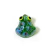 6pcs personnalisé verre de Murano grenouille mini figurines ornements mignon pâques dessin animé animal petites statues bureau à domicile fée jardin décor 240129