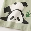 Frauen Nachtwäsche Sommer Frauen Bambus Panda Druck Pyjama Langarm Pyjamas Set Cartoon Pijamas Weiche Baumwolle Plus Größe 3xl