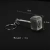 10st Lot Movie Studenter Mens Rocky Accessories Hammer Keychains Quake Metal Key Chains Gift Party Toy Props for Men280o