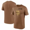 T-shirt minnesota''vikings'''brown mannen vrouwen jeugd 2023 groet naar service club pullover hoodie