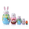 5-laags dier Matryoshka pop handgemaakte Russische Matryoshka ambachten handgeschilderde schattige Panda Matryoshka speelgoed Brithday cadeau voor kinderen 240125