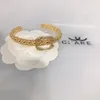 Designer Bangles Bangle Luxe Charm Open Armbanden Dames Dubbele Letter Sieraden 18K Verguld Roestvrij staal Ronde C Polsband Manchet Mode-accessoires Letters