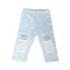 Broeken Peuter Meisjes Zomer Katoenen Legging Baby Meisje Strik Capri Broek Kinderen Kant Kinderkleding