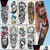 Temporary Tattoos 400 Styles Fl Sleeves Temporary Tattoos 3D Waterproof Tattoo Sticker Body Art Arm Stickers 48X17Cm Drop Delivery Hea Dhgtz