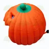 3 m special design shelter halloween decoration inflatable pumpkin dome half igloo booth festival party cover with blower