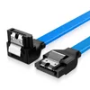 Kable komputerowe 1/3/6pcs SATA III Kabel danych z blokowaniem 40/50 cm Kąt prosty 6 gbit/s dla HDD