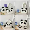 School Bags Animal Panda Backpack Plush Korean Style Cartoon Messaage Bag Shoulder Large Capacity Students Girls/Female