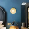 Lampada da parete leggera in stile industriale di lusso in vetro dorato adatta per soggiorno, cucina, camera da letto, studio, lampada da ingresso 90-240v