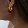 Dangle EarringsヒップホップパンクファッションレッドホワイトグリーンU字型樹脂パーソナリティMSジュエリーバースデープレゼント