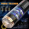 Masturbators Men's Electric Aircraft Cup Fully Automatic Rotating and Stretching Stimulation Penis Exercise Masturbation Device Adult Products Toys