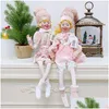 Christmas Decorations One Pair Christmas Ees P Elf Doll Xmas Decoration Sittingtoys Navidad New Year Gifts Kids Tree Hanging Ornaments Dhsby