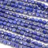 Loose Gemstones Natural Lapis Lazuli Irregular Faceted Cube 4mm