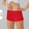 Lu-248 Summer Yoga Hoty Hot Shorts Breattable Snabbtorkning Sport Underkläder Kvinnor Pocket Running Fitness Pants Princess Sportswear Gym 58 W High Wear