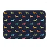 Alfombras Lindo Dachshund Perro Felpudo Antideslizante Entrada Baño Cocina Puerta Piso Mat Badger Wiener Balcón Alfombra Aseo Footpad Alfombra