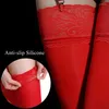 Vrouwen Sokken 80D Fluwelen Kousen Kant Antislip Band Slanke Vormgeven Sexy Lingerie Dames Hoge Elastische Transparante Medias