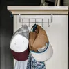 Cabides 5x sobre a porta, 5 ganchos, casa, banheiro, organizador, rack, roupas, casaco, chapéu, toalha, cabide de aço inoxidável, bom suporte de carga