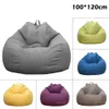 Lazy Sofa Cover Large Bean Seat Bag Chair Comfortable Outdoor Cloth Pouf Puff Couch Tatami Living Room Beanbags 240119