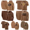 T-Shirt Los Angeles''Rams''Brown Men Women Youth 2023 Salute To Service Club Pullover Hoodie