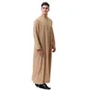 Roupas étnicas Branco Abaya Árabe Desgaste Elegante Kaftan para Homens Islâmicos Paquistão Robe Manga Longa Dubai Tradicional Thobe