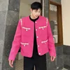 Kurtki męskie luzhen moda Jacquard High Elegancka wiosenna jakość 2024 Blazer Coat Street Przystojny wszechstronny koreański garnitur EF37EA