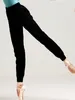 Stage Wear Pantalons de ballet Dames Yoga Taille haute Danc Coton Harem Danse Lâche Fitness Entraînement de course pour femmes