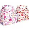 Present Wrap Valentine Paper Gift Bag Red Pink Love Printed Par 210G Eco-vänlig tjejvän Födelsedag Wrap Drop Delivery Home Garden Dhreq