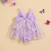 Платья для девочек Listenwind Baby Bubble Romper без рукавов с 3D-бабочкой и вышивкой, боди из тюля, платье для новорожденных, одежда для детей от 3 до 18 месяцев