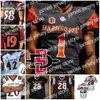 James Custom San Diego State Aztecs Football Jersey NCAA College Chance Bell Chase Jasmin Keshawn Banks Rashaad Penny 28 Marshall Faulk RH High igh