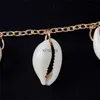 Outros conjuntos de jóias imixlot concha decorativa cadeia de barriga dourada para mulheres selvagem cinto fino cintura verão praia férias jóias yq240204