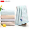 Ensemble de serviettes 100% coton à rayures douces absorbantes épaissies sans perte de cheveux serviettes de bain douche à main conviviale serviette à séchage rapide 240124