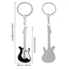 Porte-clés Punk Style Guitare Électrique Porte-clés Vintage Coeur Étoile Instrument Charmes Avec Porte-clés Pour Les Amateurs De Musique Sac Décor Cadeaux