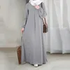 Etniska kläder Eid Mubarek Abaya Muslim paljett Lång klänning Turkiet Kaftan Dubai Abayas for Women Party Sundress Vestidos Isamic Robe