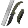 CL Duży Survival Składanie noża AUS-10A Stone Wash / Black Blade G10 Rękołaj