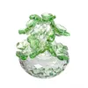 Licht Luxus minimalistischen Kristall Handwerk Engel Klee Rose Desktop Büro Ornament Simulation Pflanze Dekoration Raum Zubehör 240125