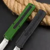 Cuchillo táctico automático F20, hoja satinada 440A, mango de aleación de Zinc y aluminio, para acampar al aire libre, senderismo, Navajas de bolsillo EDC con bolsa de nailon