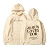 Kobiety z kapturem Jezus uwielbia drukować dla ubrania Y2K Zabawne graficzne bluzy graficzne z kapturem 2024 Fall Winter Pullover Tops