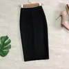 Skirts Suochao 2024 Women Sexy Skirt Multi Solid Color High Waist Pencil Midi Slimskirt