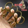 Thickened Large Round Head Finger Tiger Four Ring Buckle Fist Self-defense Supplies Hand Bracelet Brace K9GC