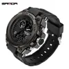 SANDA G Style Men Reloj digital THOCK Relojes deportivos militares Reloj de pulsera electrónico resistente al agua Reloj para hombre Relogio masculino 739 X0265f