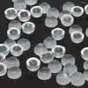 Lösa ädelstenar naturliga regnbågen Moonstone Flat Round Cabochon 8mm / 10mm 2 stycken mycket