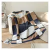 Decken Brief Kaschmirdecke Plaid-Stil für Betten Sofa Fleece gestrickte Wolle Home Office Drop Lieferung Gartentextilien DHSGU