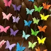 Party Decoration 3D Paper Butterfly Garland Buntings for Wedding Birthday Festival Diy Banner Hanging Decorations String
